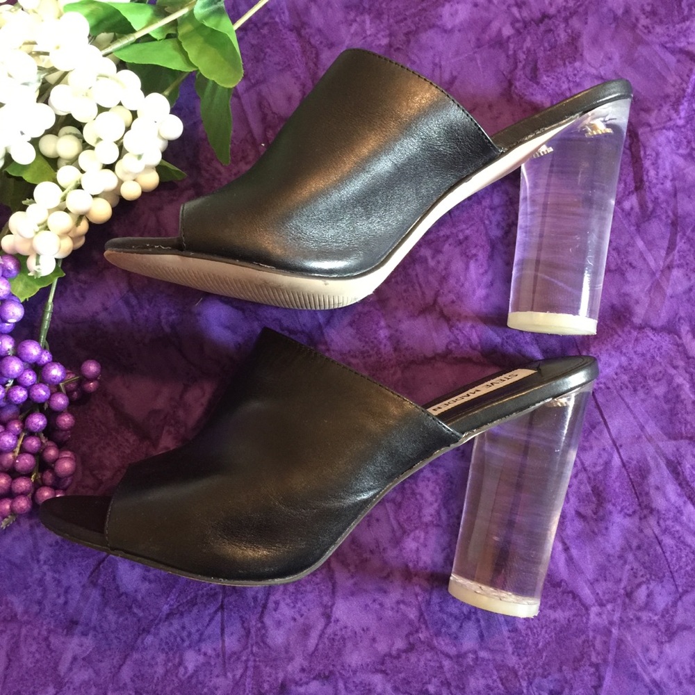 Steve Madden Classics Clear Heel Mules